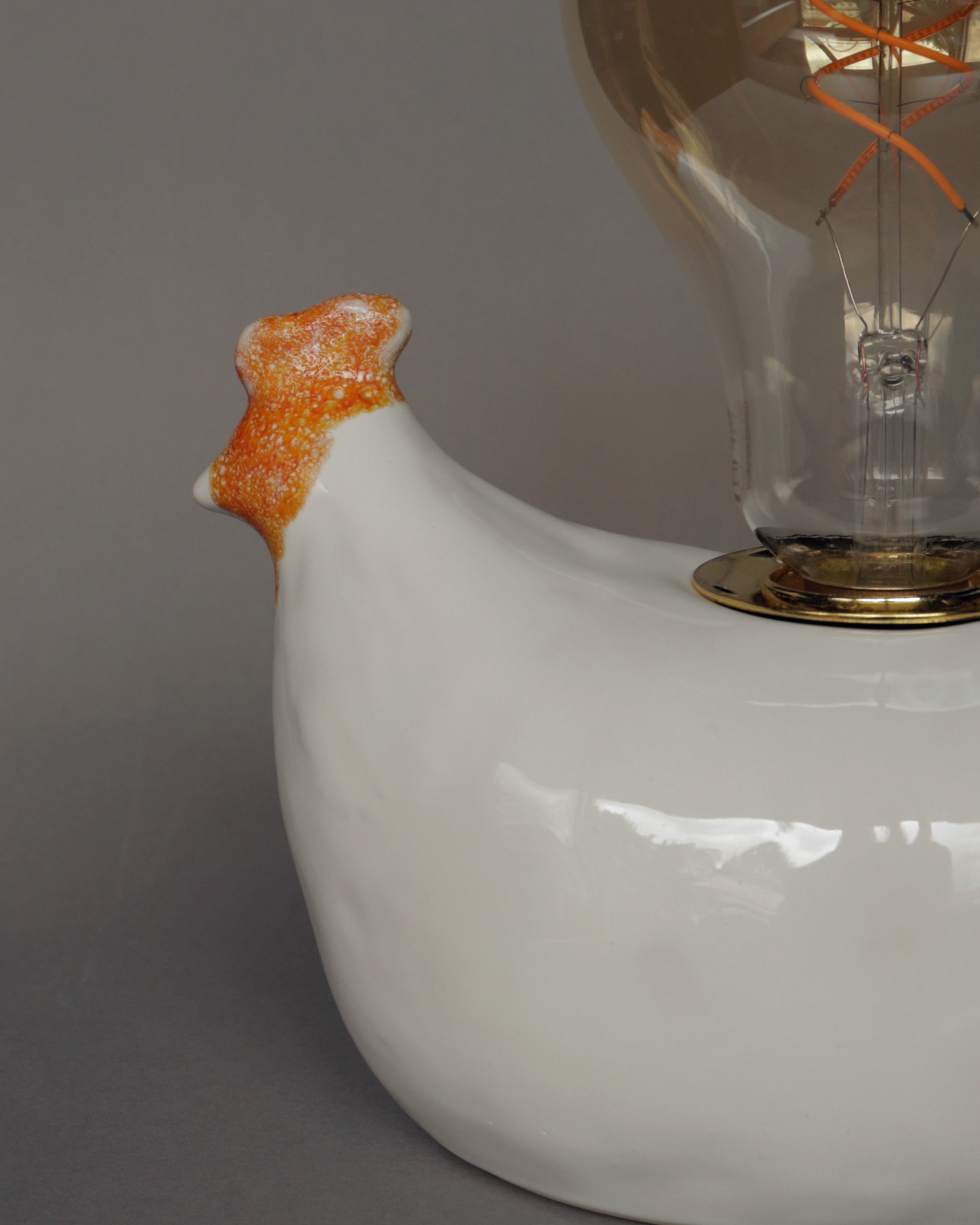 Ceramic lamp “Hen”