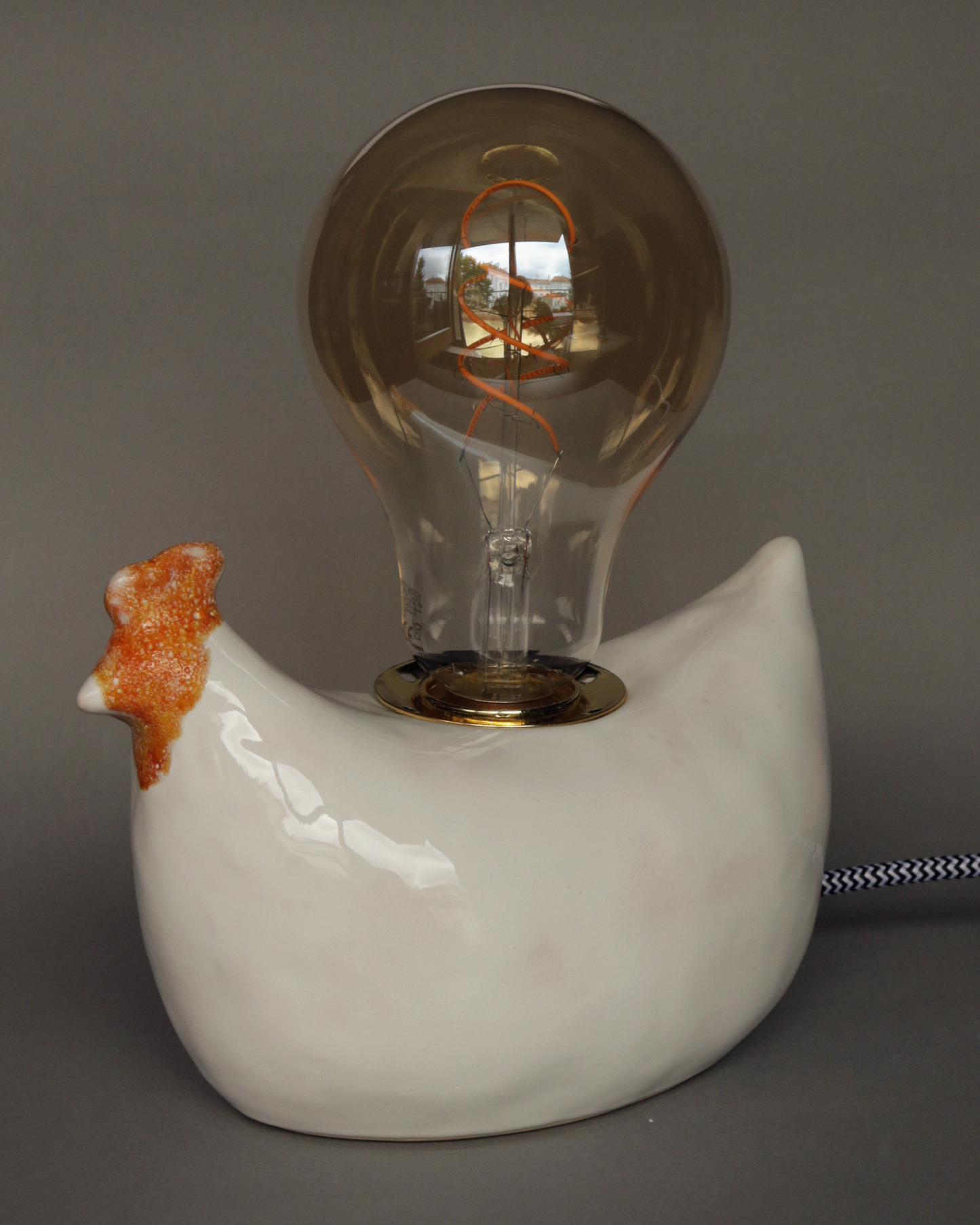 Ceramic lamp “Hen”