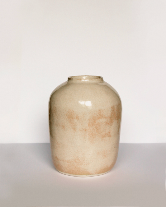 Beige minimalist vase